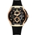 Relógio de pulso masculino pulseira de silicone casual esportivo impermeável - comprar online