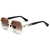 Óculos de Sol Masculino Quadrado Design Retro Polarizado proteção Uv400
