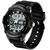 Relógio Masculino de Sport Display Duplo SANDA Relógio de Pulso de Quartzo Design Esportivo A Prova D`água - comprar online