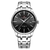 Relógio de Quartzo Masculino Pulseira de Aço inoxidável Resistente à água - comprar online