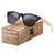 Óculos de Sol Hastes Estilo Madeira Bambu com Proteção uv400 na internet