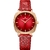 Relógio de Quartzo Feminino com Estampa Cobra Animal Print Pulseira de Couro Genuíno