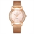 Relógio Feminino de Pulso Quartzo com Strass Pulseira de Malha Casual na internet