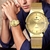 Imagem do Relógio Masculino Ultra Fino de Quartzo Minimalista Pulseira de Malha Impermeável