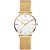 Relógio de Quartzo Feminino Analogico Design Casual em Aço inoxidável - comprar online