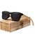 Óculos de Sol Artesanal Design Madeira Kingseven Proteção Polarizados UV400 Espelho