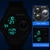 Relógio masculino display digital criativo com pulseira de silicone impermeavel na internet