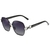 Óculos de Sol Borboleta Feminino Retro Design Duplo Anel Quadrado Proteção UV400 na internet
