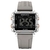 Relógio Esportivo Feminino Quadrado Luminoso Digital Pulseira de Silicone Impermeável - comprar online
