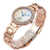 Relógio Feminino de Aço Inoxidável Rose Elegante Moda Casual A Prova D'água - comprar online