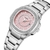 Relógio Feminino Quadrado com Strass Pulseira em Aço Inoxidavel Impermeavel