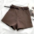 Short Feminino Casual de Cintura Alta Social Vintage Moda Verão