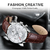 Relógio Quartzo Casual Masculino Impermeável, Data cheetah - comprar online
