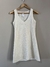VESTIDO BLANCO CALADO - TALLE S