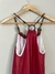 VESTIDO DE ORGANZA BORDO - TALLE M