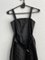 VESTIDO ECOCUERO NEGRO - TALLE S - comprar online