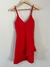 VESTIDO ROJO CON VUELOS - TALLE S