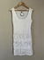 VESTIDO BLANCO BOHO - TALLE S -