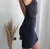 VESTIDO AL CUERPO NEGRO - TALLE S