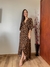 Vestido Helena, envelope transpassado, modelo midi. na internet