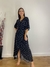 Imagem do Vestido Helena, envelope transpassado, modelo midi.