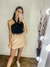 Short e saia em alfaiataria com cinto - Donna Sales