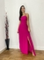 Imagem do Vestido Agnes 100% viscose com fenda na lateral bojo e alças ajustaveis.