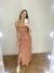 Vestido midi de viscose Iris com alça e lastex.