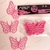 Mariposas Comestibles TROQUELADAS color FUCSIA en internet