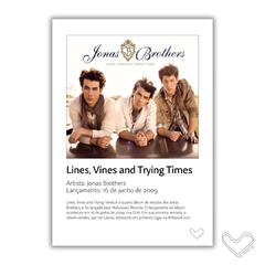 Pôster Jonas Brothers - Lines, Vines and trying times
