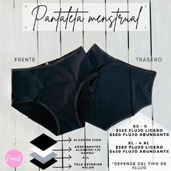 Pantaleta menstrual Emart. Flujo ligero