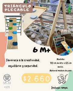 Triángulo plegable Pikler. Belar Kids