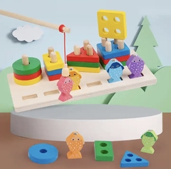 Set de columnas geométricas y pesca - comprar en línea