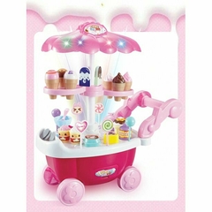 Mini carro con luz, sonido y accesorios tipo comida