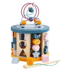 Cubo interactivo, pesca y laberinto