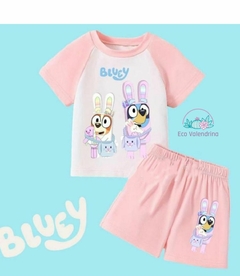 BLUEY Conejitas Conjunto Infantil Bicolor