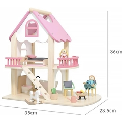 Casa de muñecas miniatura de madera en internet