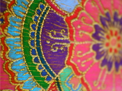 Cabideiro mandala floral com prateleira 3 ganchos - Mama Gipsy