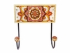 Cabideiro de parede pinus mandala floral 2 ganchos