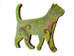 Gato andando decorativo para parede Mama Gipsy na internet