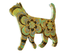 Gato andando decorativo para parede Mama Gipsy na internet