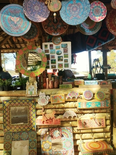 Porta Jóias Retangular Flocado com Aneleira Mama Gipsy - Mama Gipsy