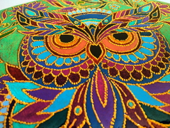 Mandala coruja floral 29 cm. na internet