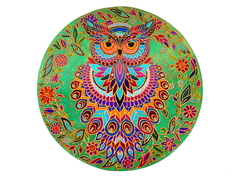 Mandala coruja floral 29 cm.