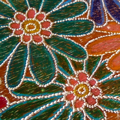 Porta Chaves mandala decorativo floral 5 ganchos Mama Gipsy. na internet
