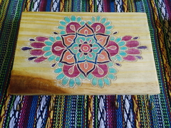 Porta Chaves mandala decorativo 5 ganchos Mama Gipsy Pinus na internet