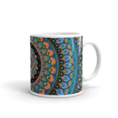 CANECA MANDALA AZUL MAMA GIPSY na internet