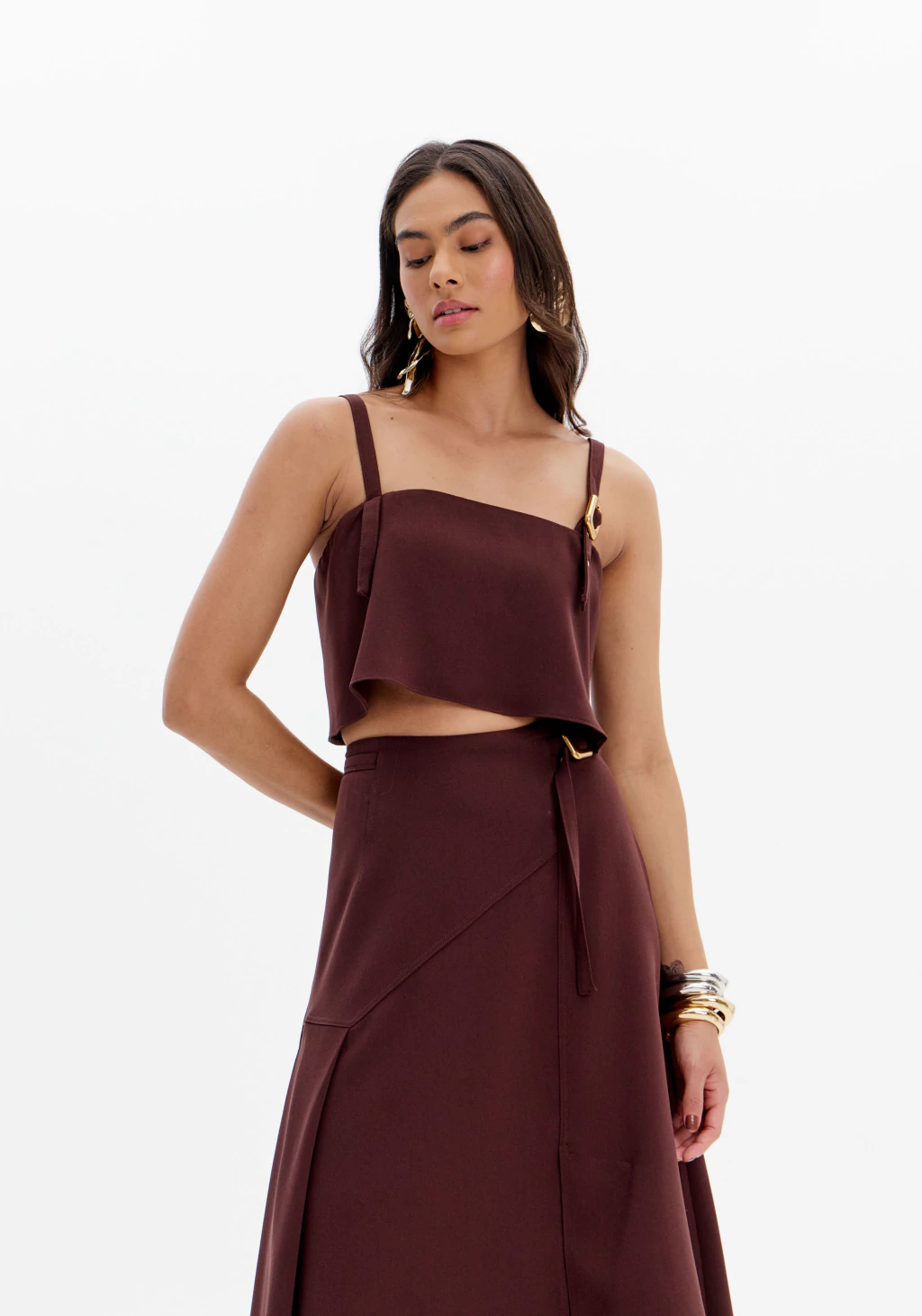 BLUSA CROPPED DE ALÇA - LANÇA PERFUME