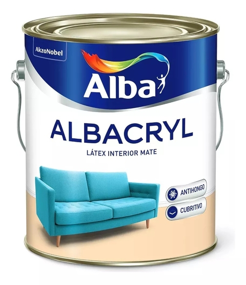 ALBACRYL MATE BLANCO 10 LTS