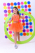 Conjunto folia laranja